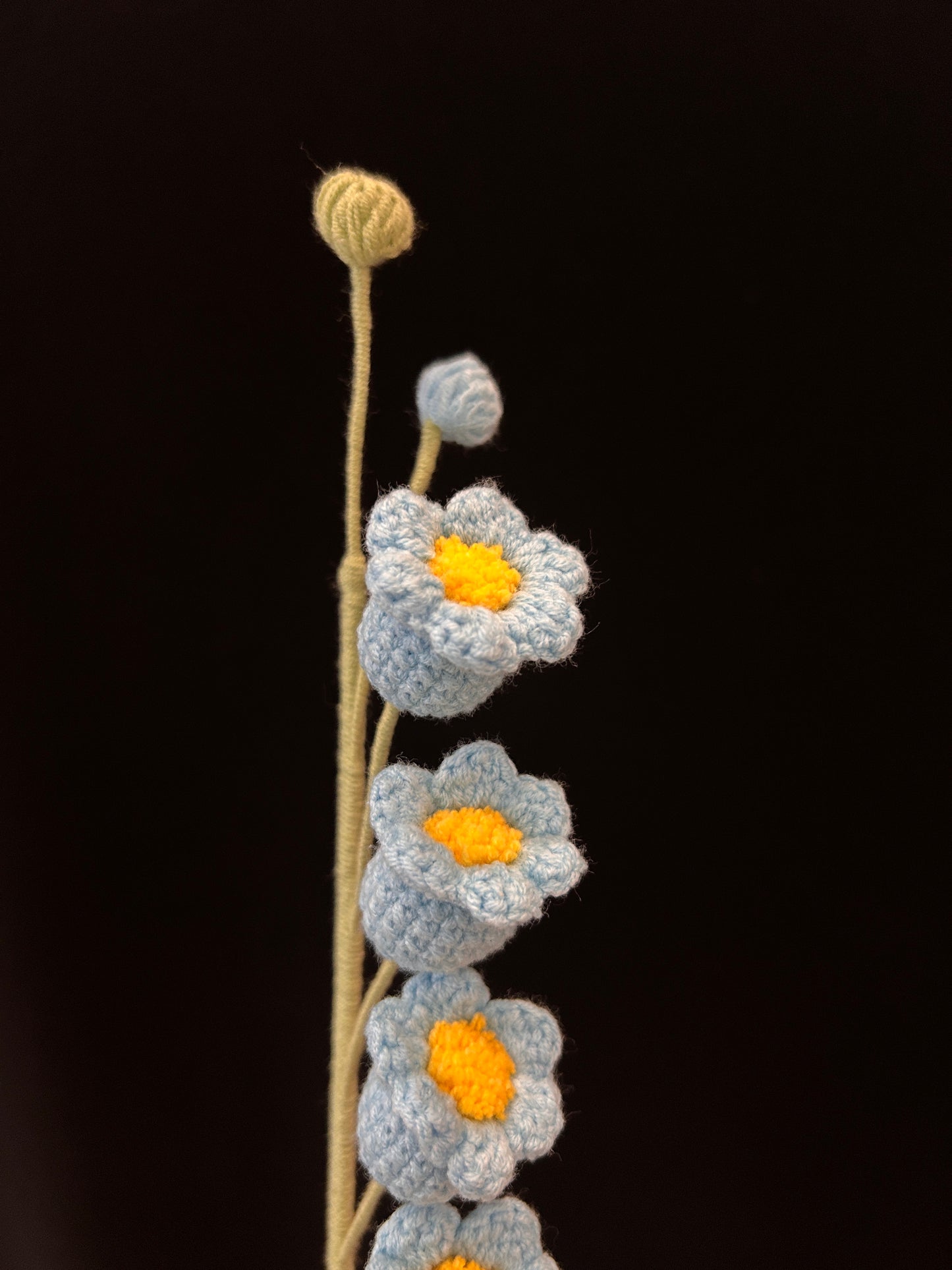 Handmade Crochet Long Stem Flower —— Lily of the Valley