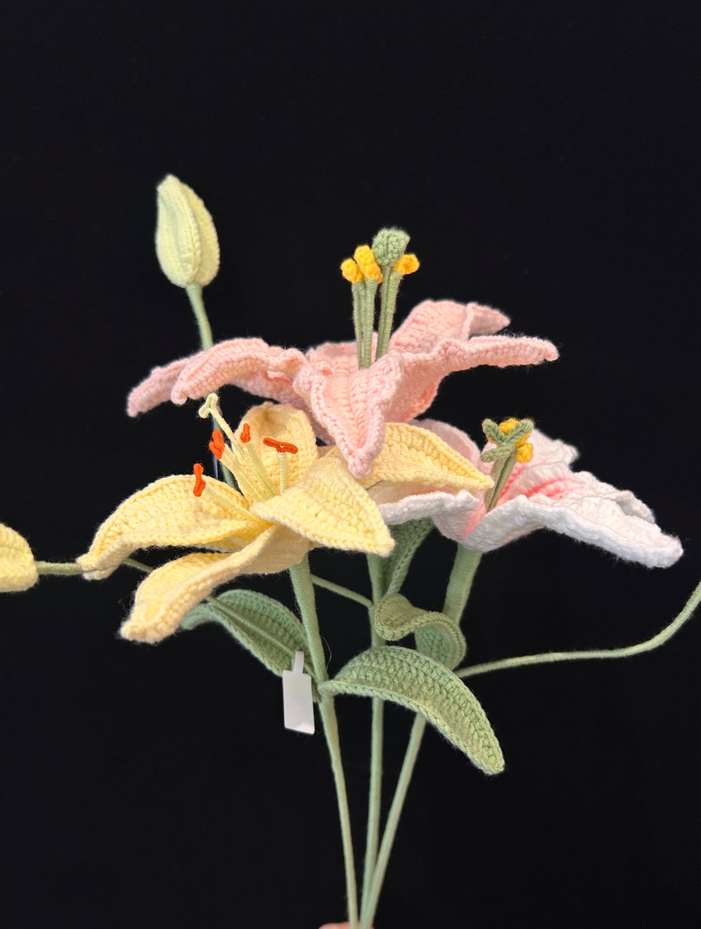 Handmade Crochet Long Stem Flower —— Lily