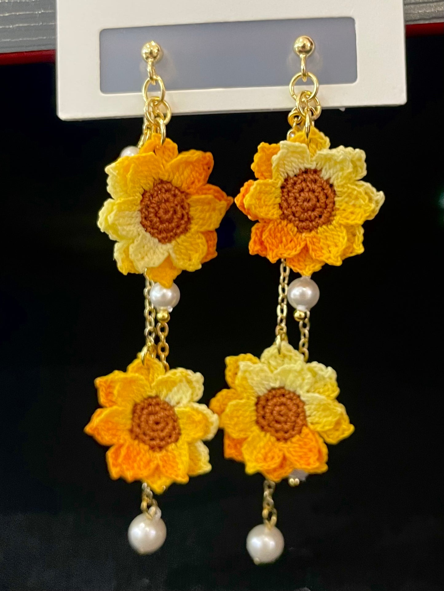 Sunflower Earrings (Double)