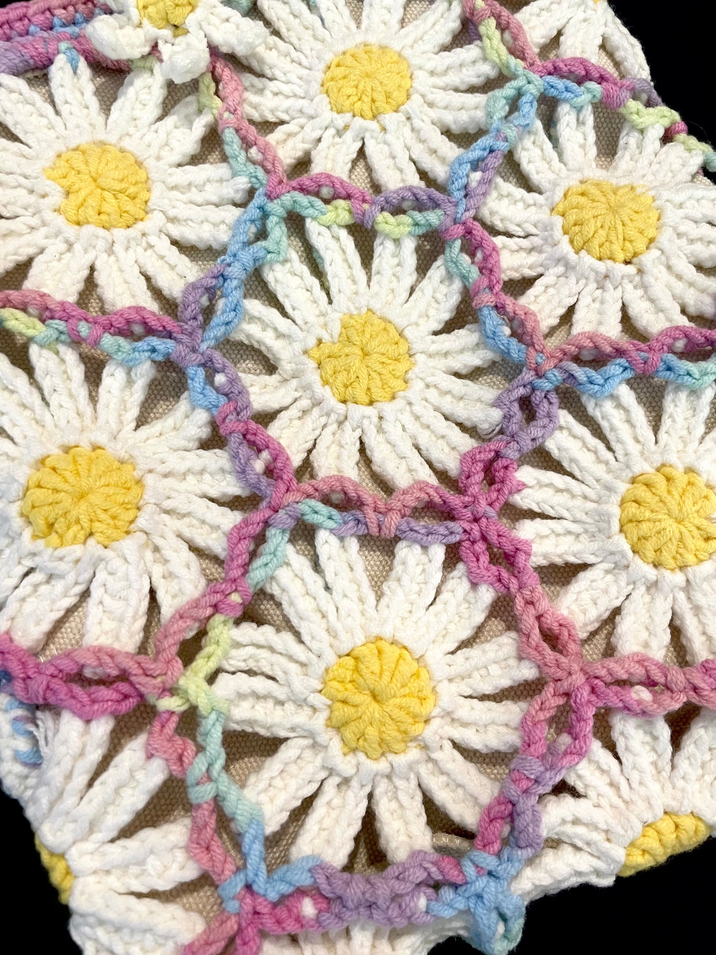 Handmade Crochet Shoulder Bag —— Daisy