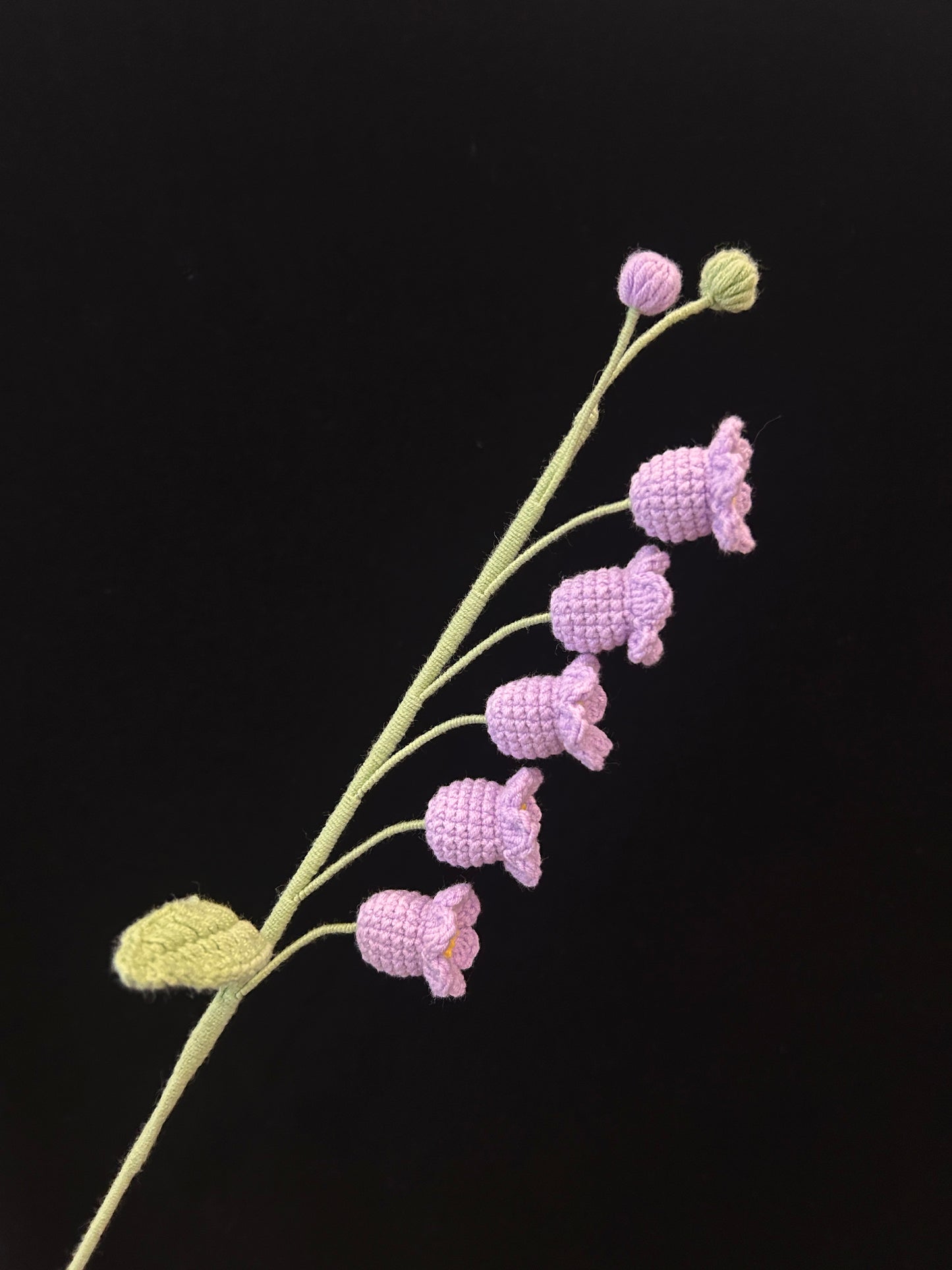 Handmade Crochet Long Stem Flower —— Lily of the Valley