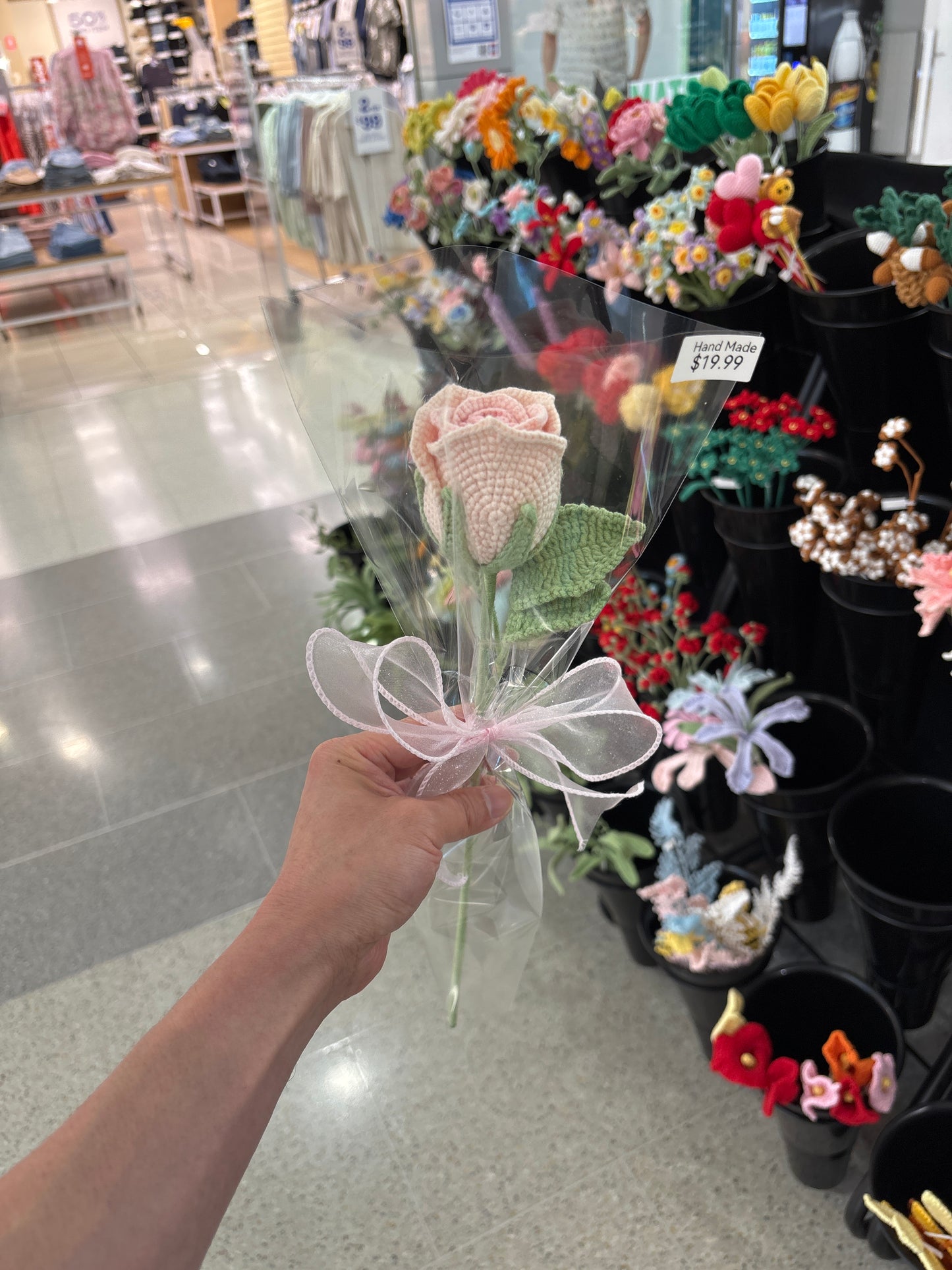handmade crochet rose