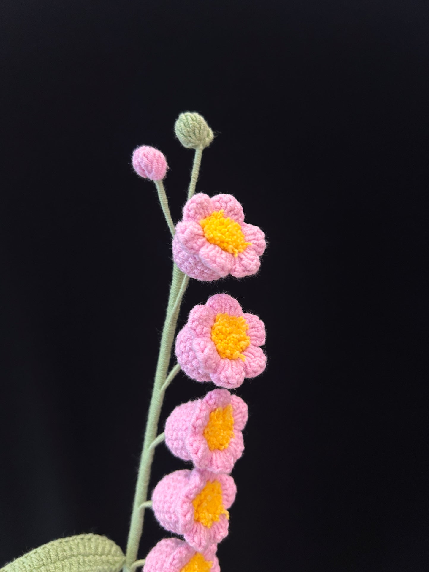 Handmade Crochet Long Stem Flower —— Lily of the Valley