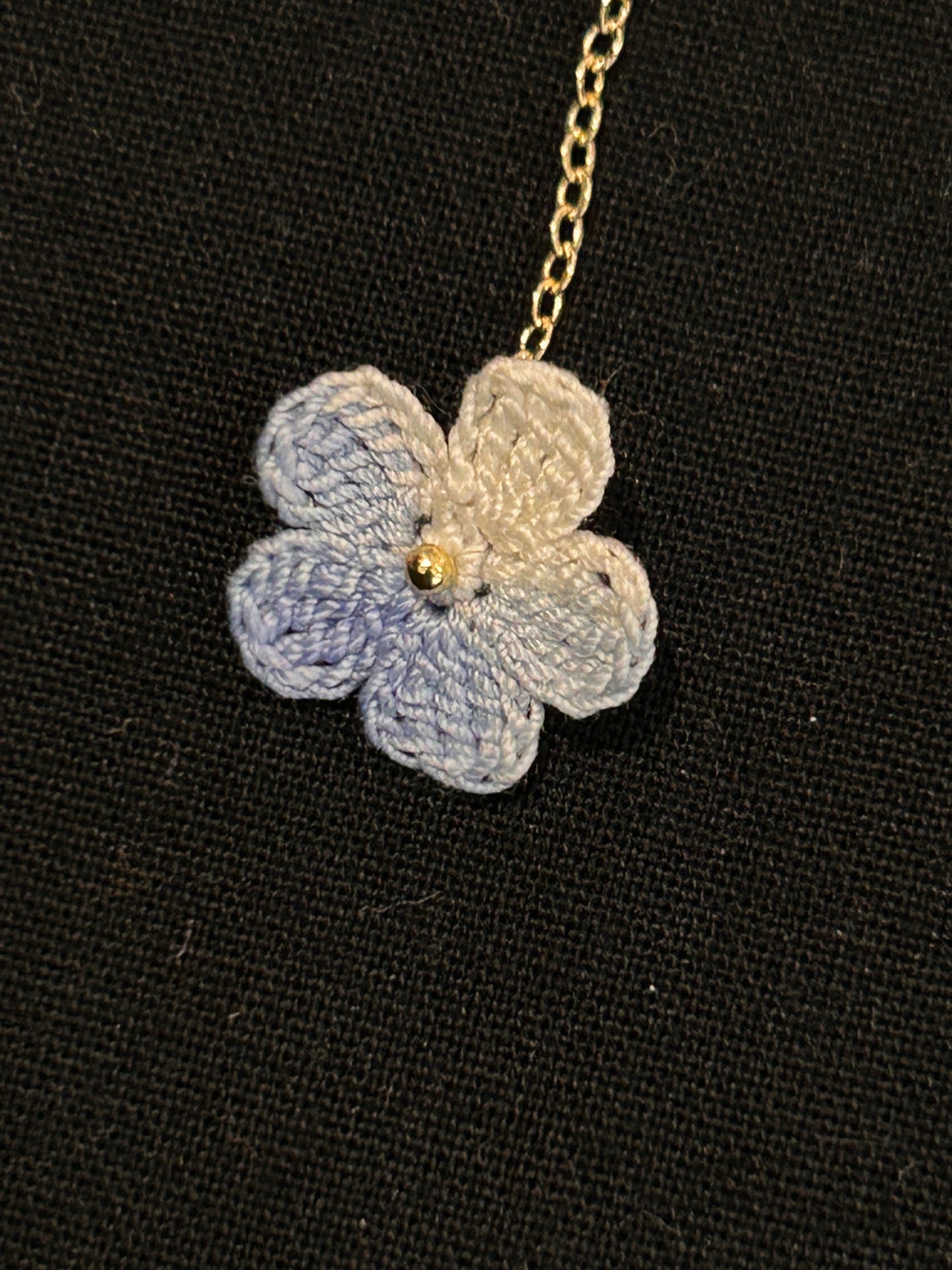 Five-Petal Flower Earrings (Chain)