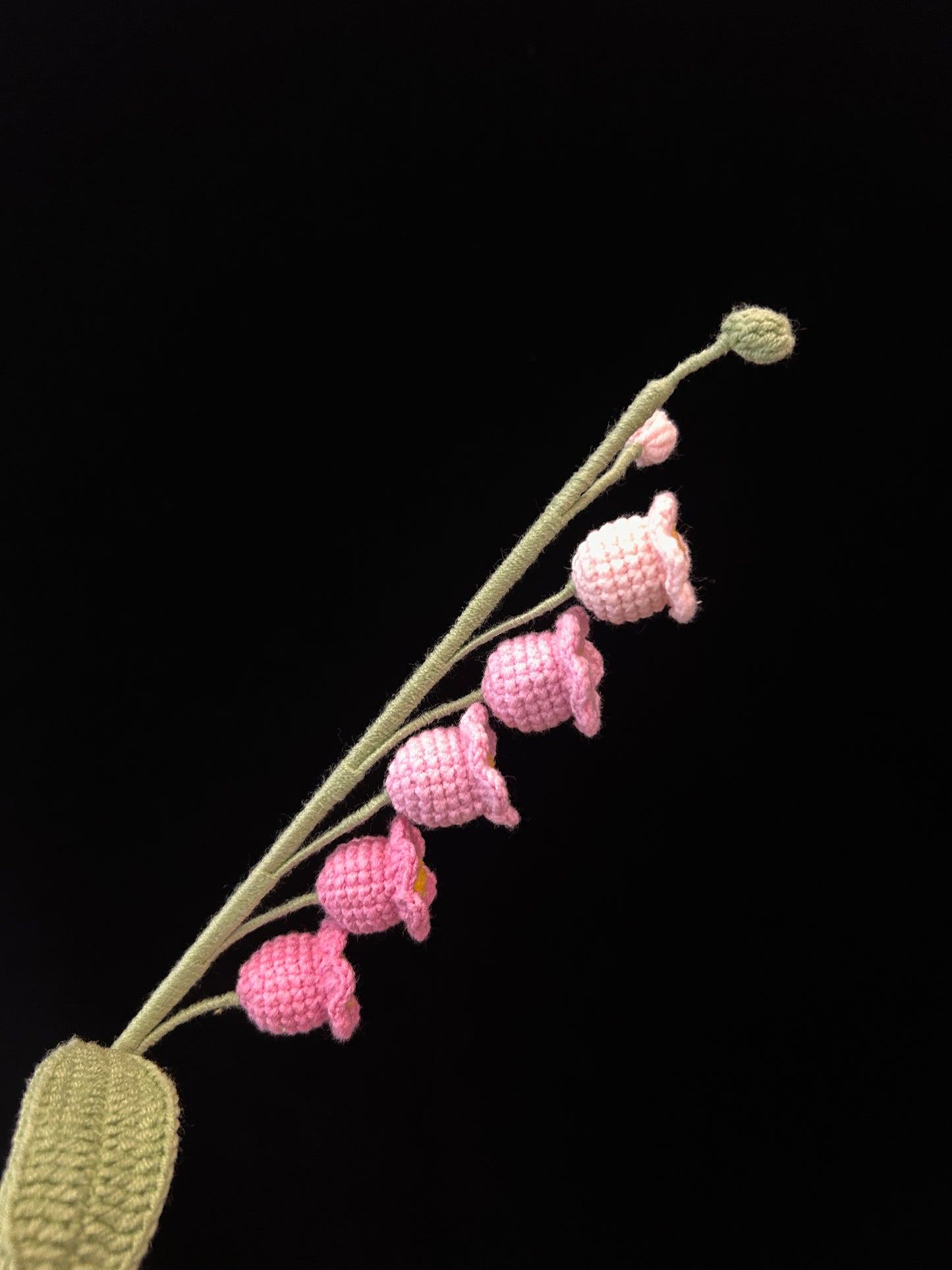 Handmade Crochet Long Stem Flower —— Lily of the Valley