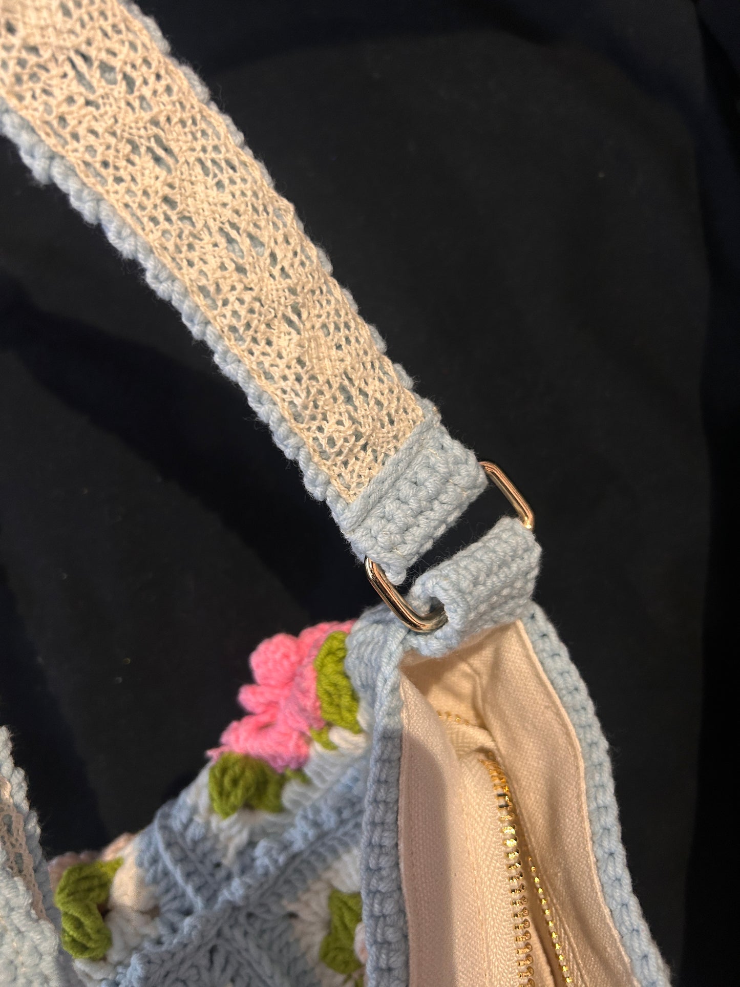 Blossoming 3D Rose Shoulder Bag