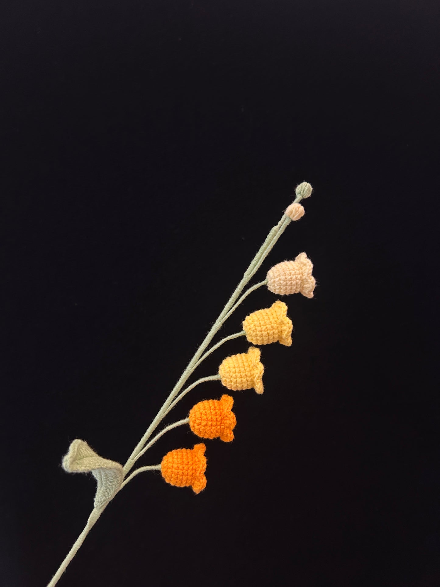 Handmade Crochet Long Stem Flower —— Lily of the Valley