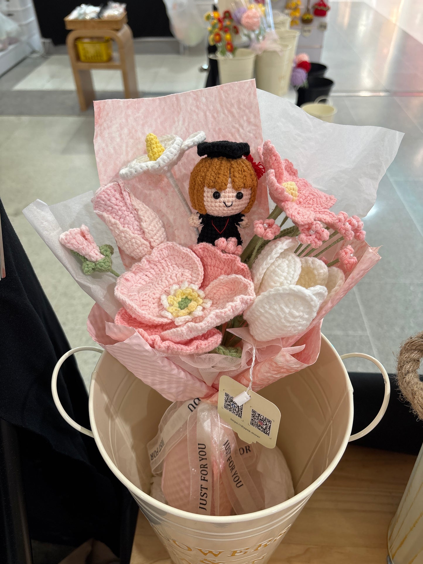 Handmade Crochet Graduation Bouquet