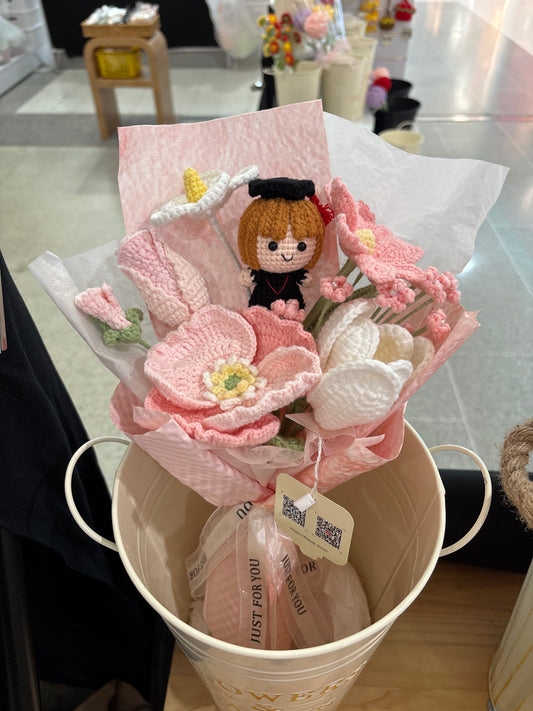 Handmade Crochet Graduation Bouquet