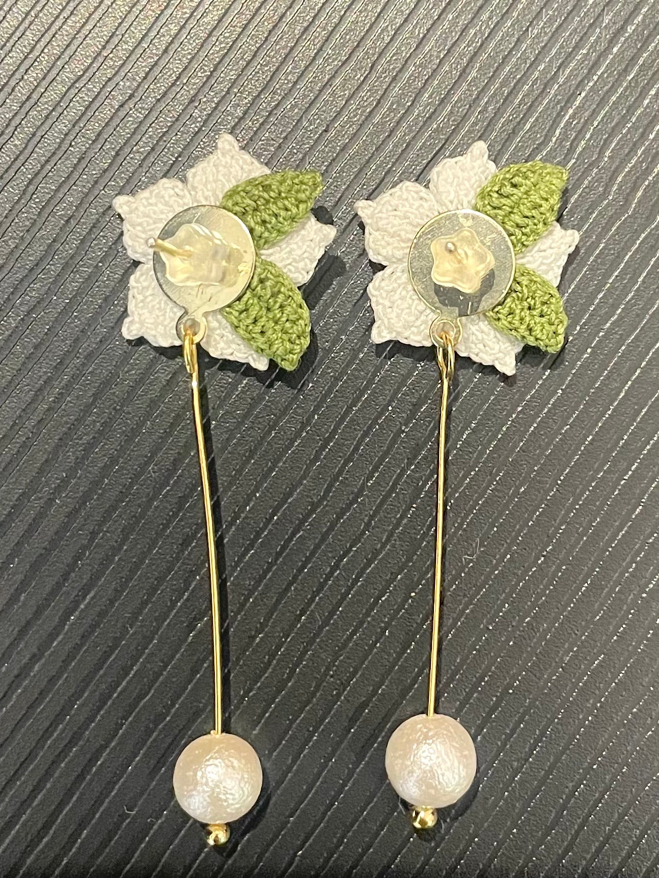 Peach Blossoms Earrings (Long Drop)