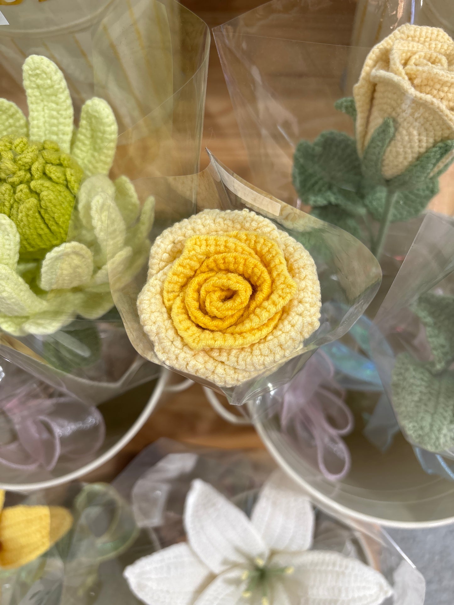 handmade crochet rose