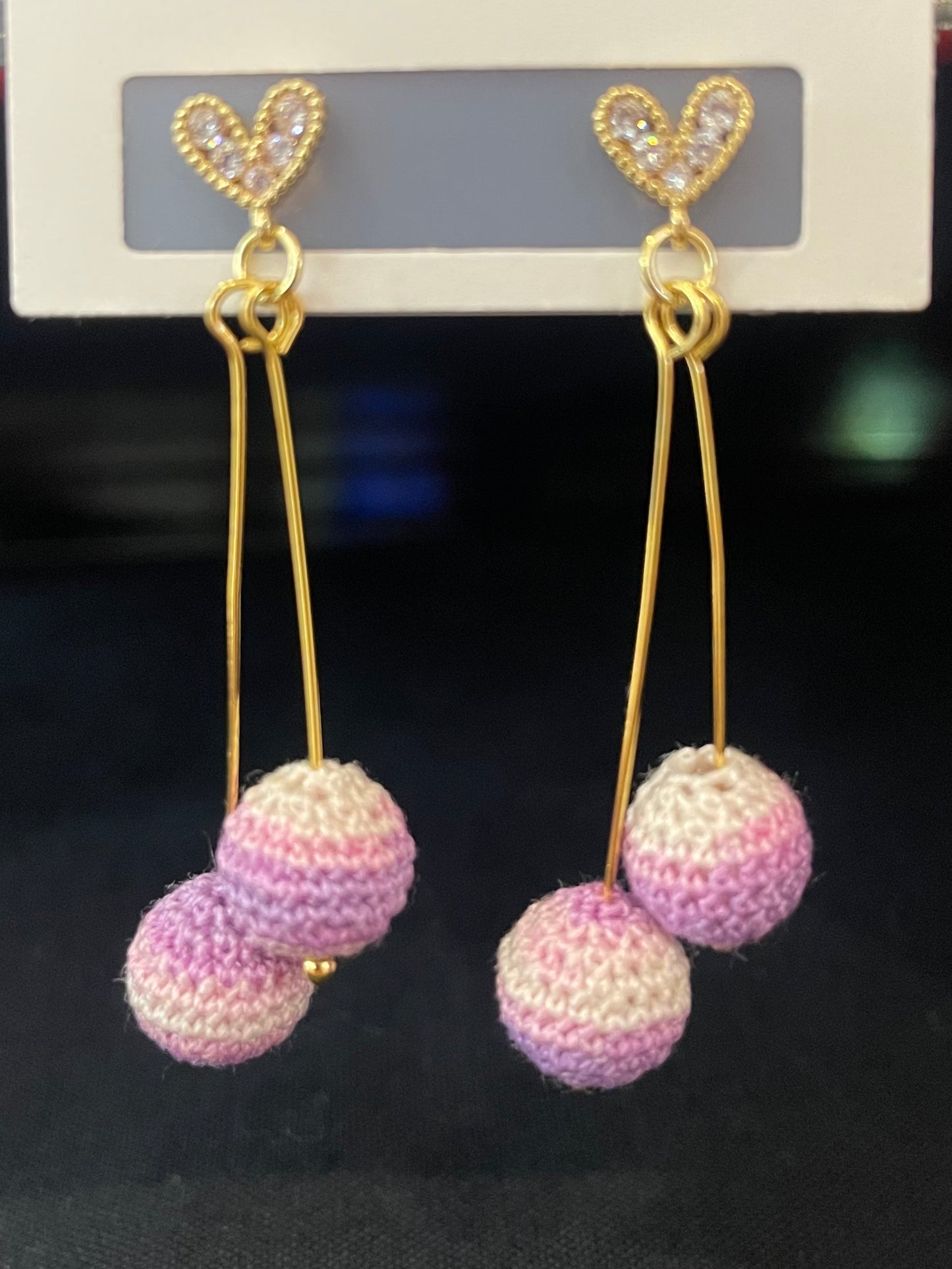 Ball Earrings (Long Drop)
