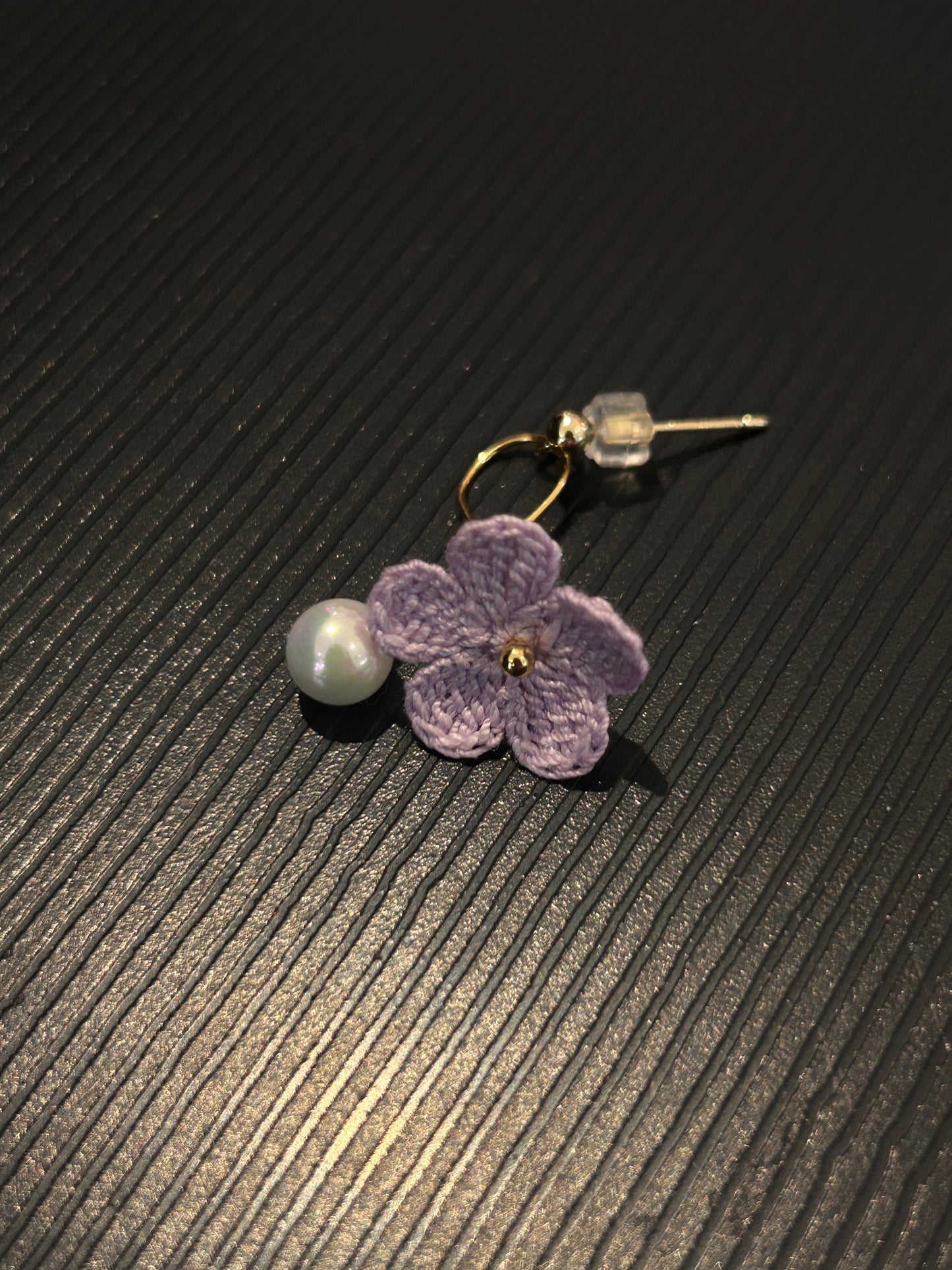 Five-Petal Flower Earrings (Spiral)