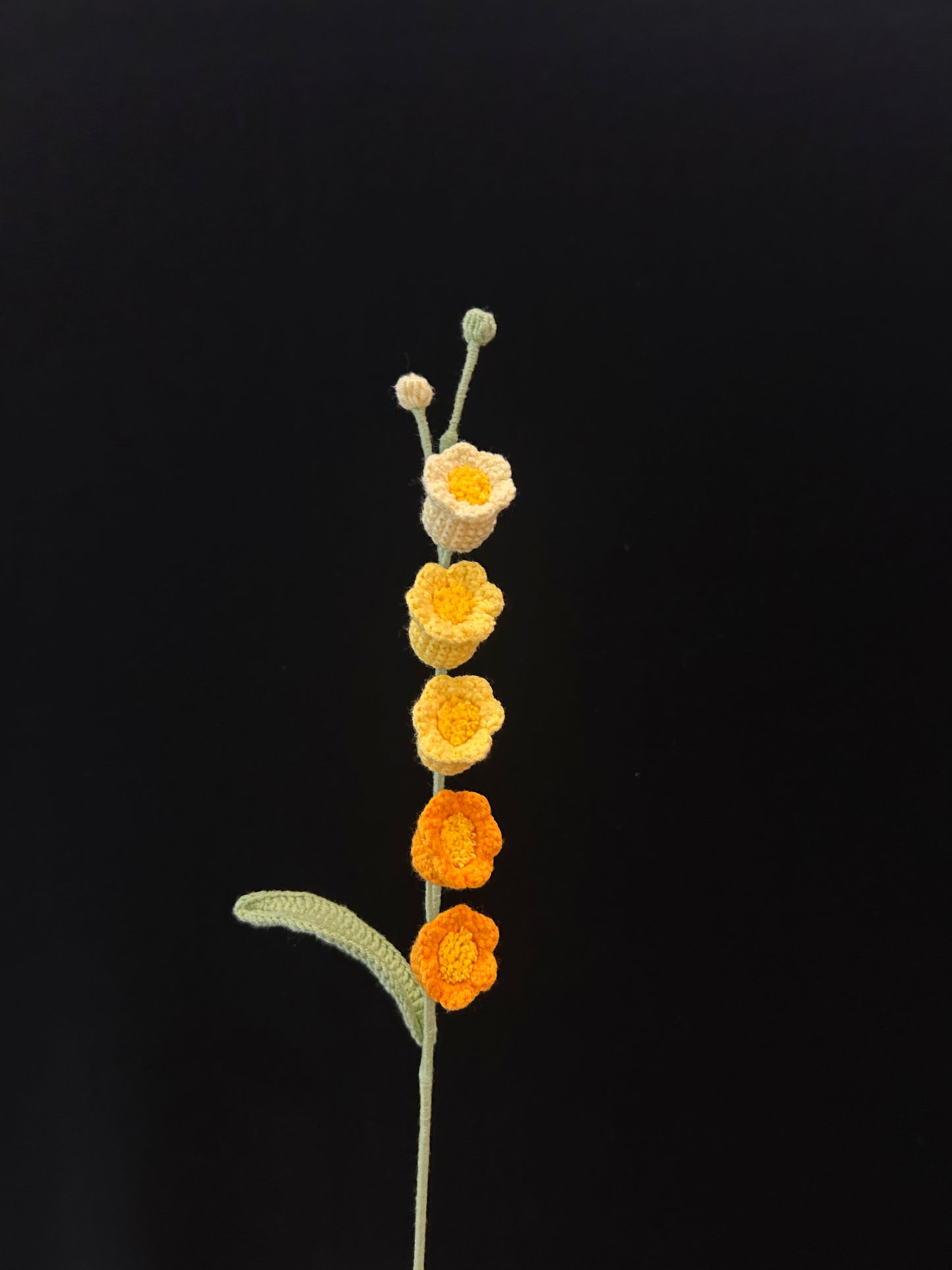 Handmade Crochet Long Stem Flower —— Lily of the Valley