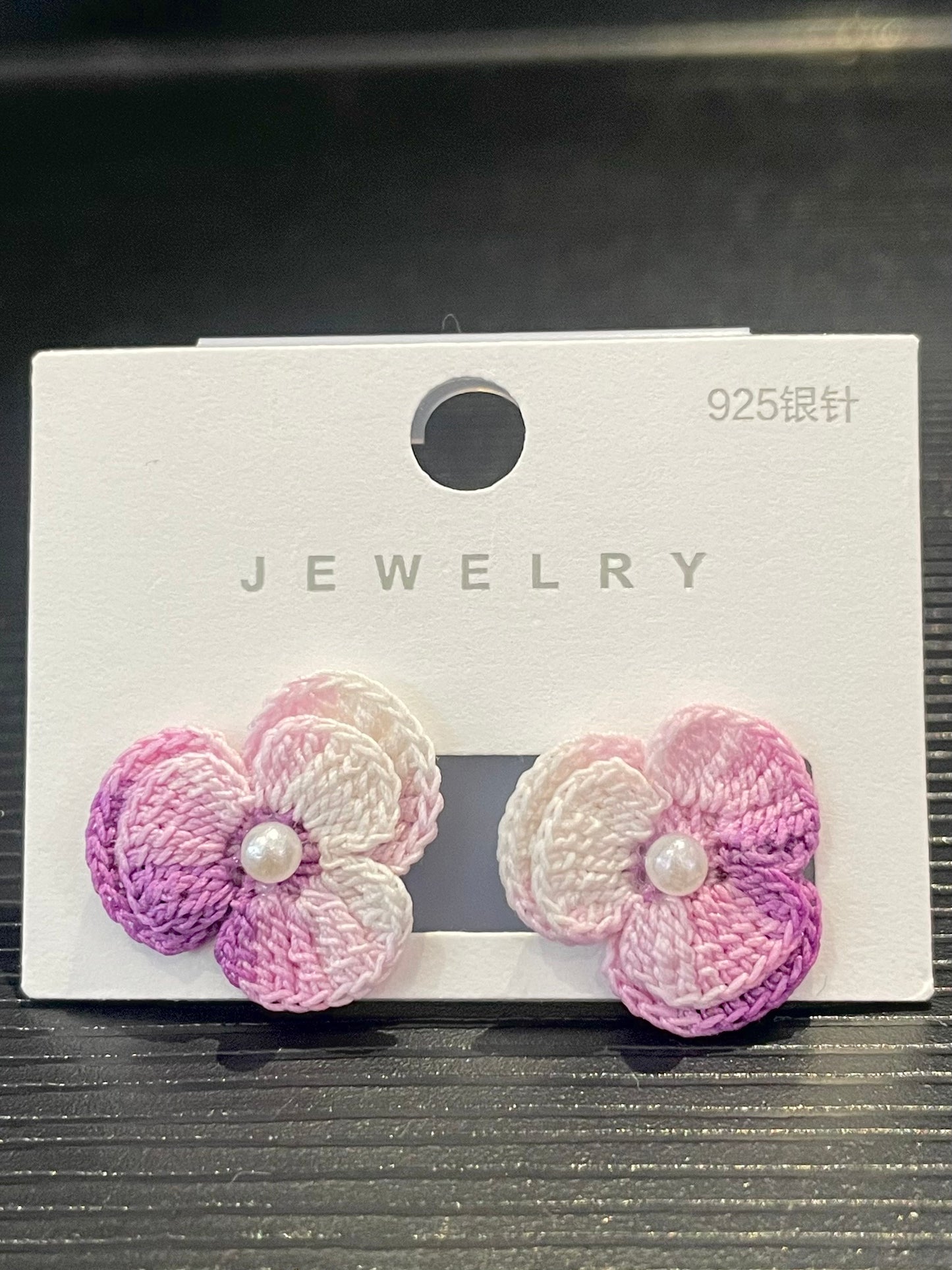 Three-Petal Flower Earrings