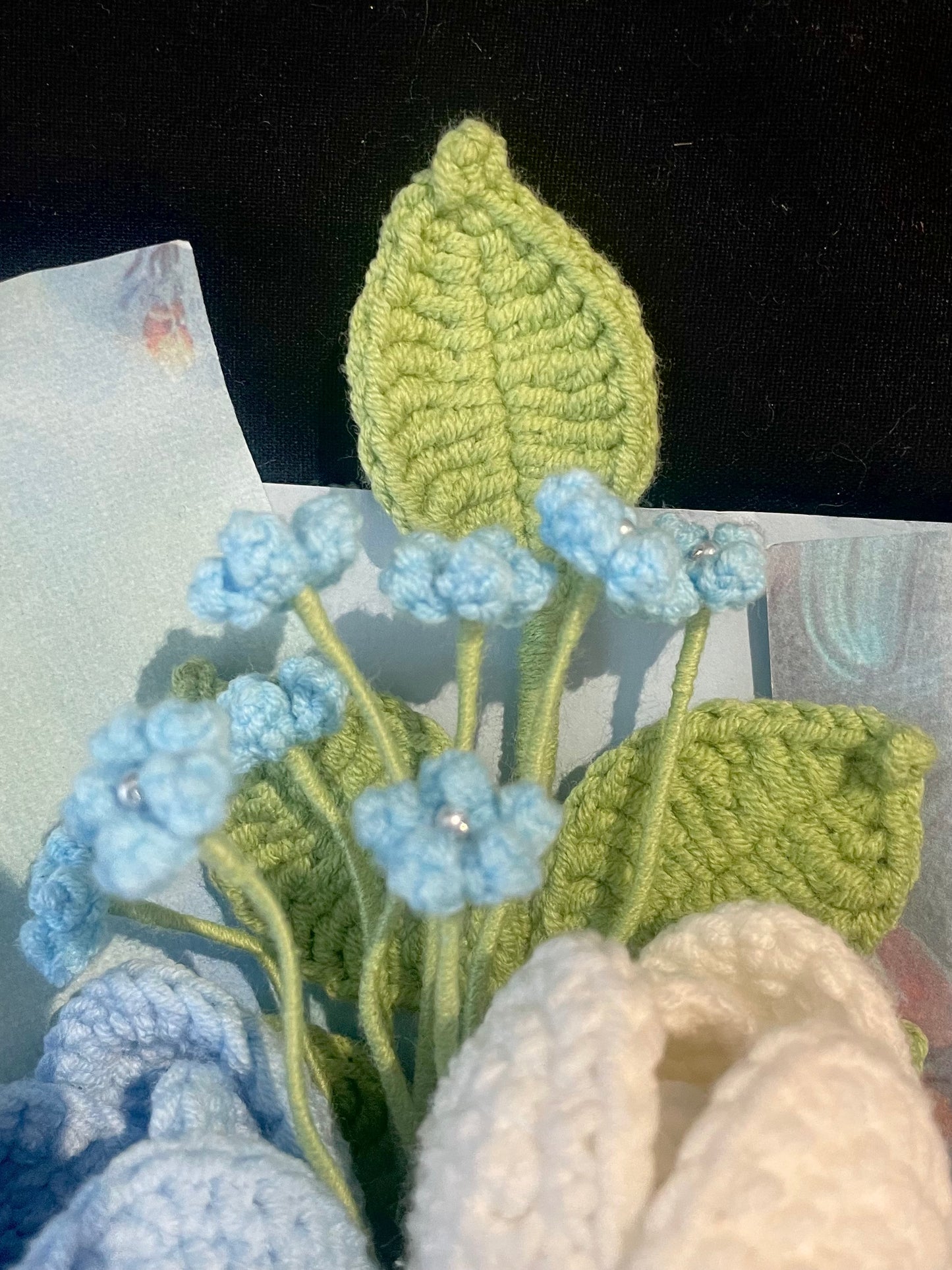 Blue Tulip Bouquet (with Small Flowers)