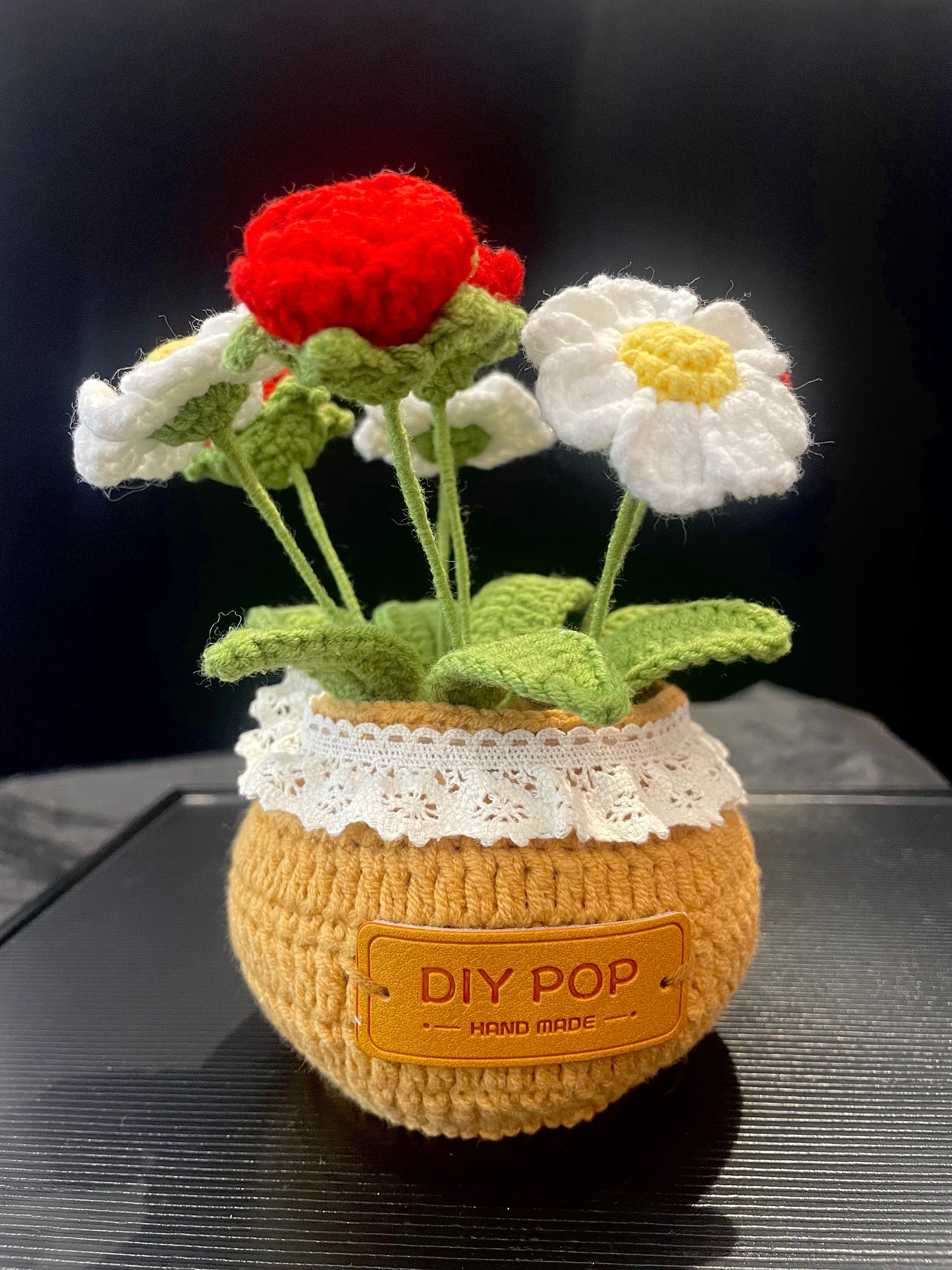 Rose & Daisy Pot