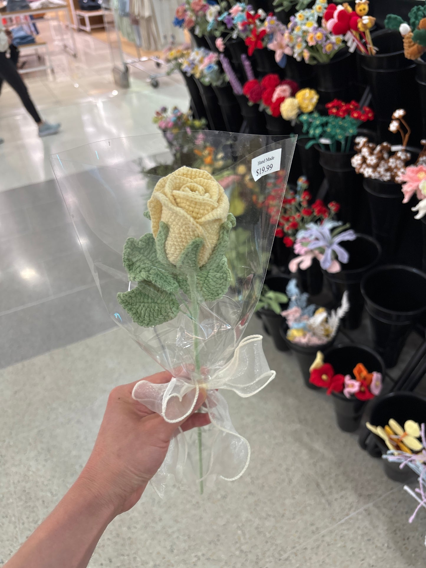 handmade crochet rose