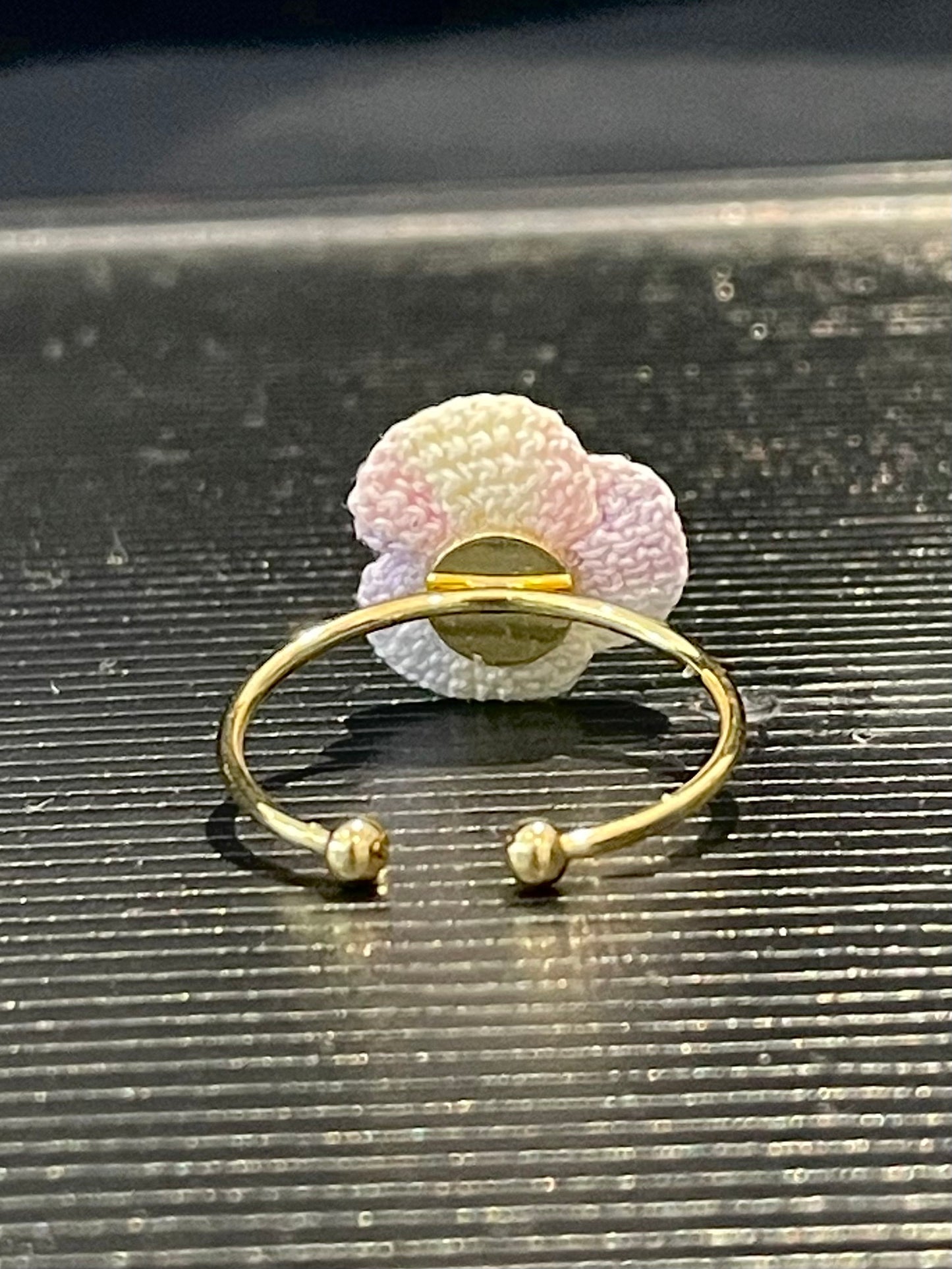 Three-Petal Flower Ring