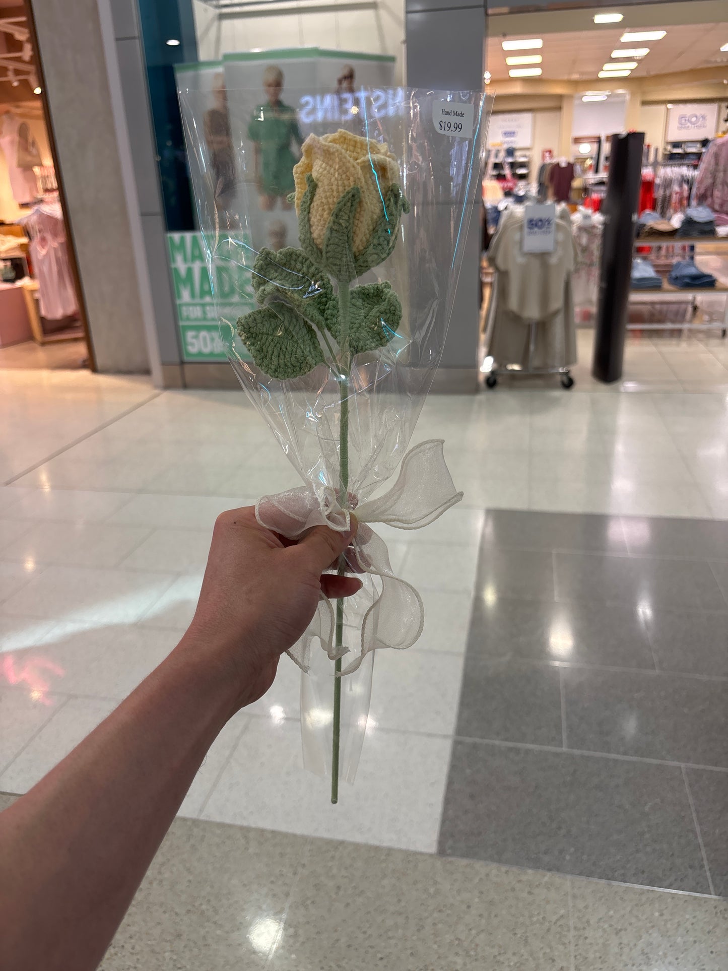 handmade crochet rose