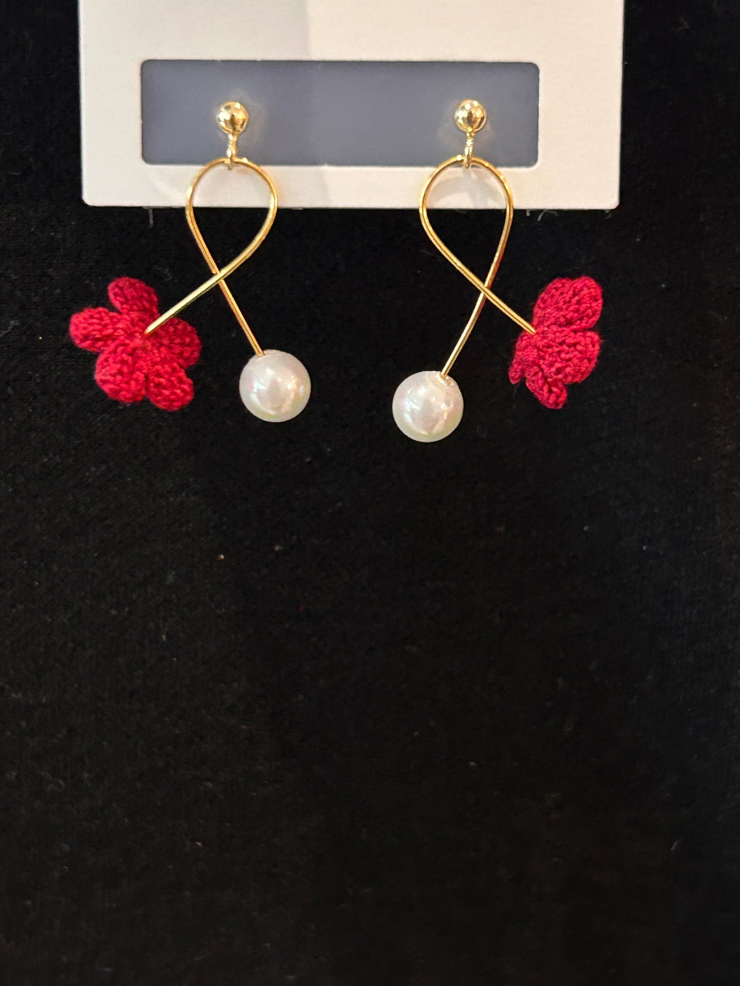 Five-Petal Flower Earrings (Spiral)