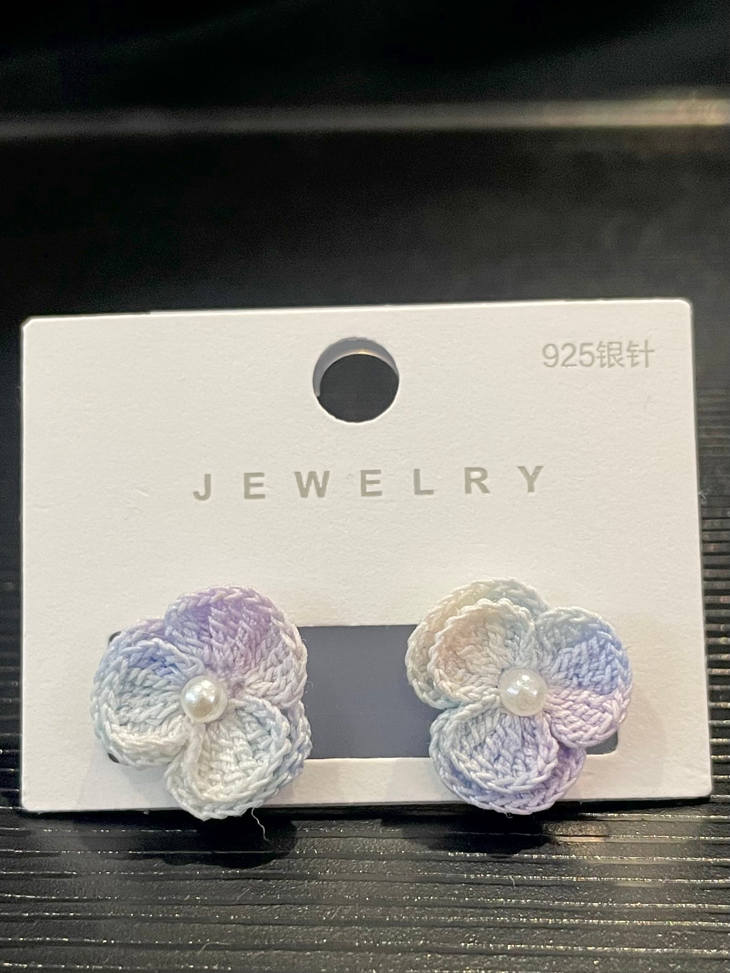 Three-Petal Flower Earrings