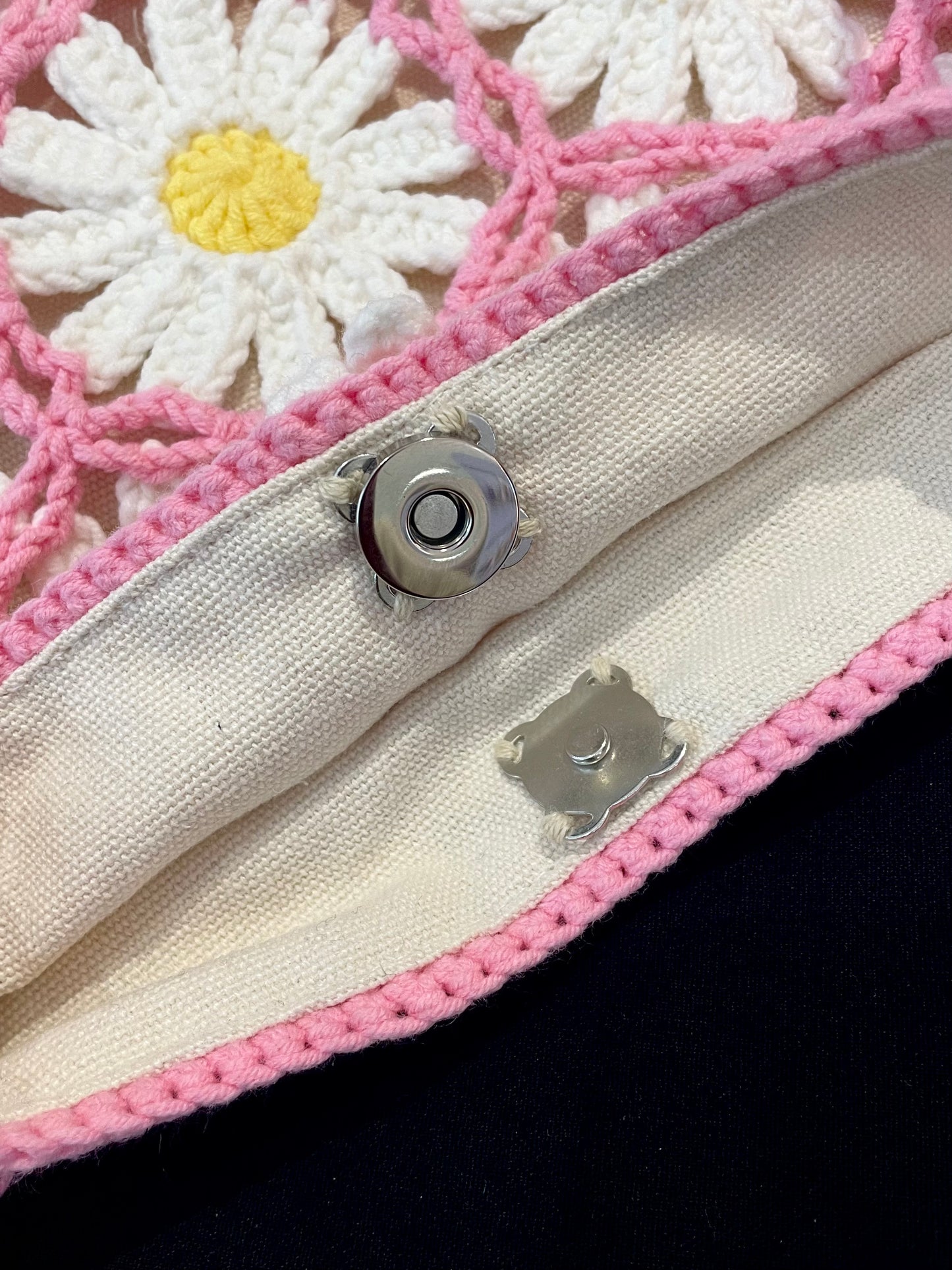 Handmade Crochet Shoulder Bag —— Daisy