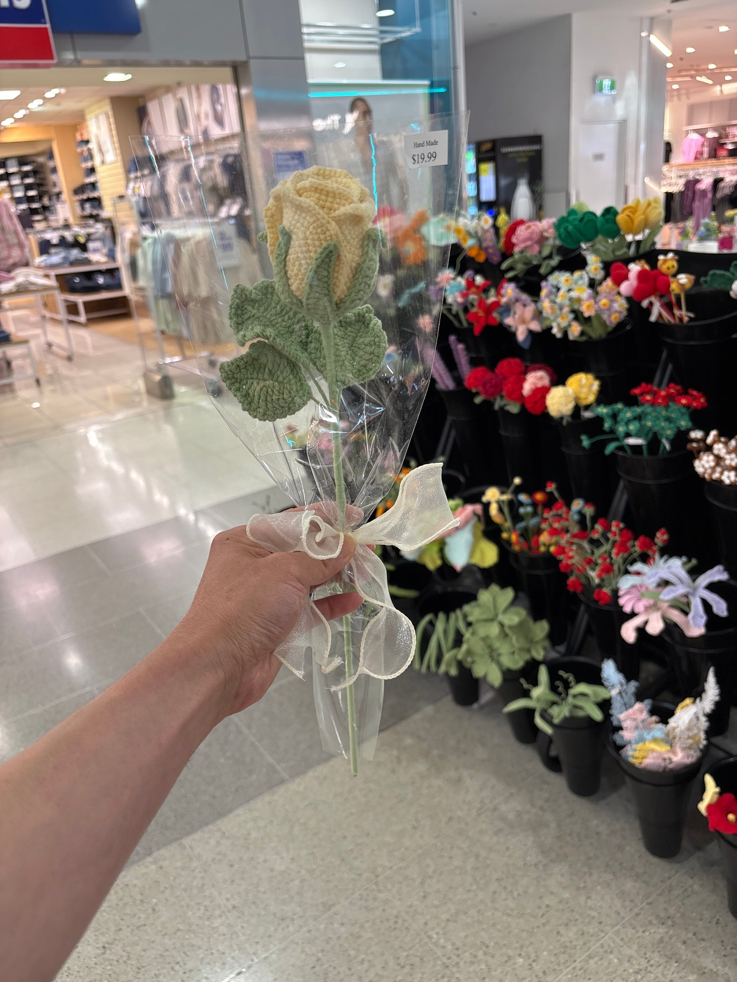 handmade crochet rose