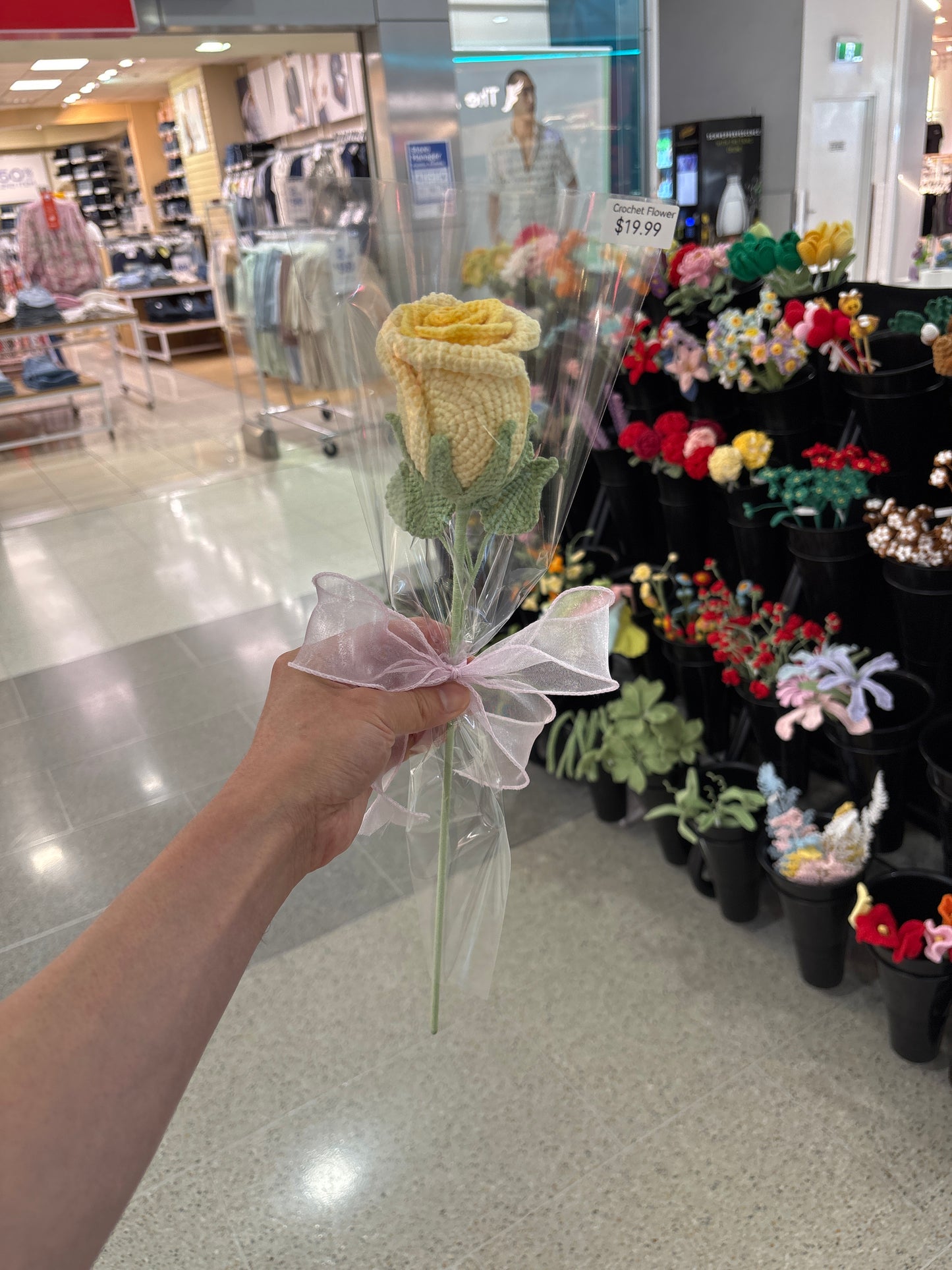 handmade crochet rose
