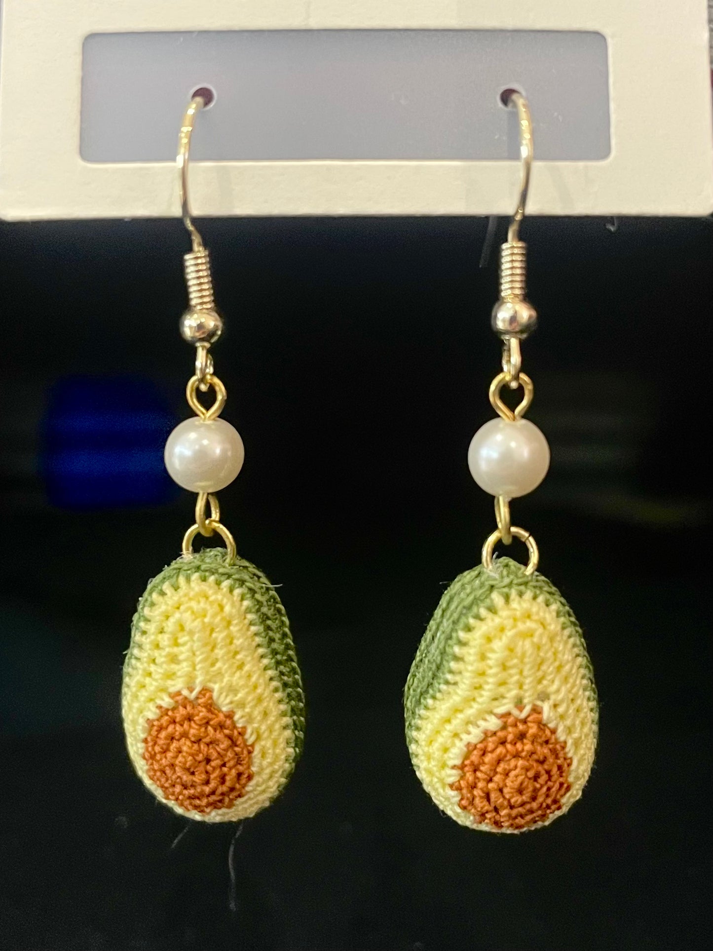 Avocado Earrings (Pearl)