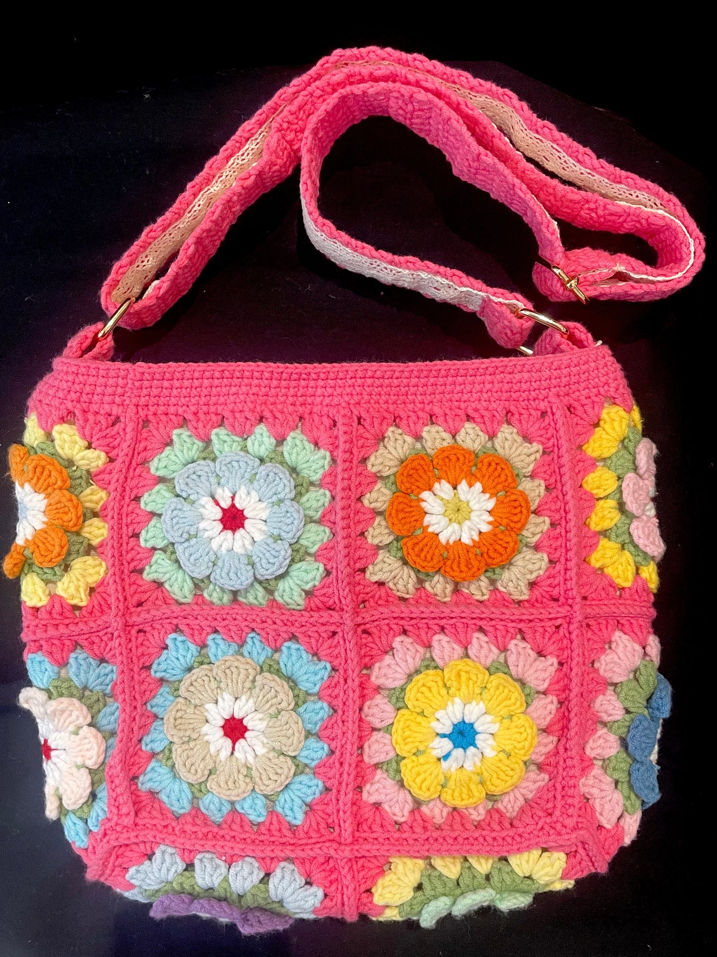 Colorful Daisy Shoulder Bag