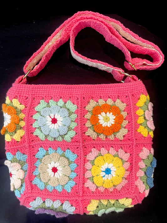 Colorful Daisy Shoulder Bag