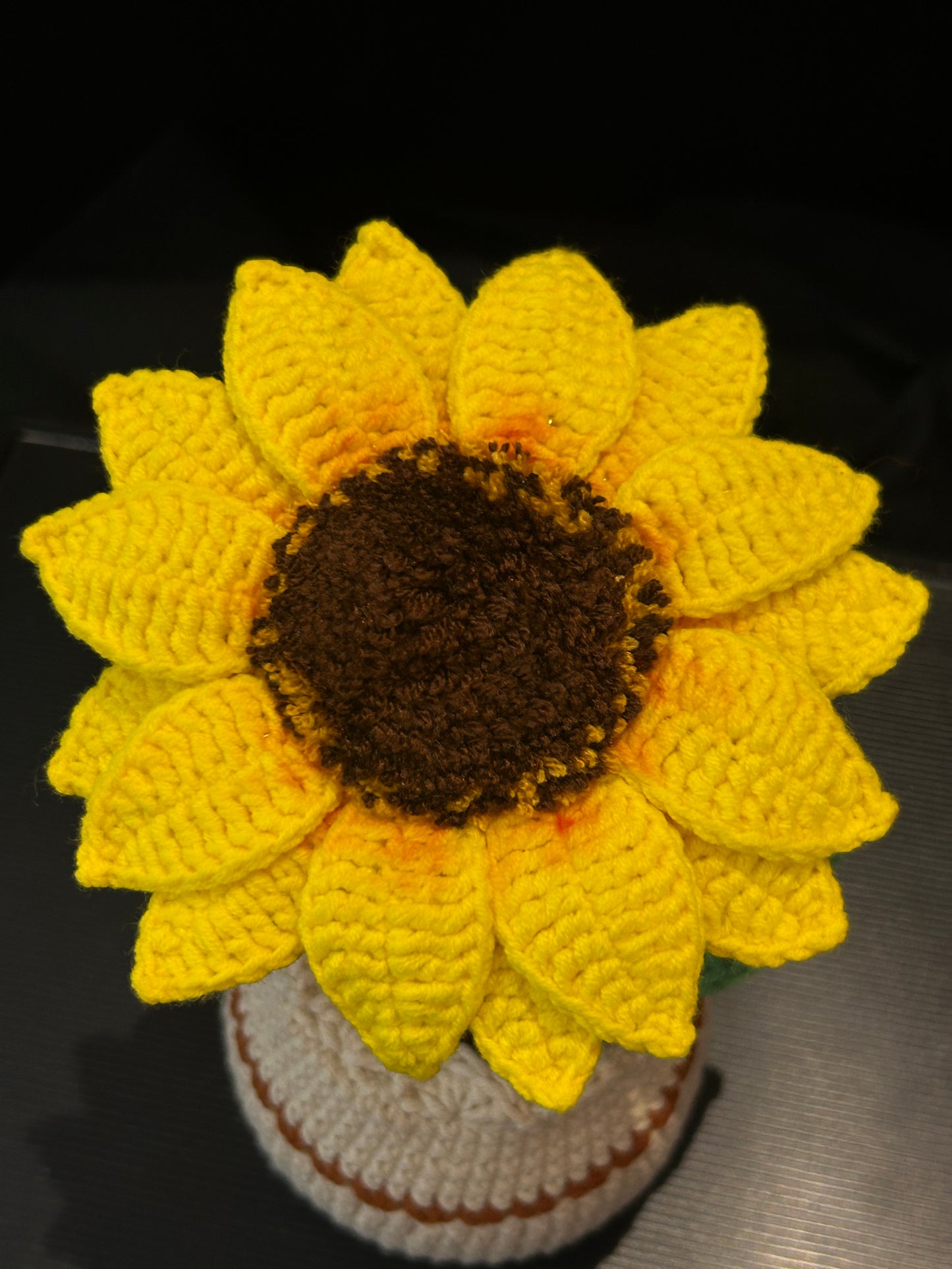 Sunflower Pot (Grey Pot)