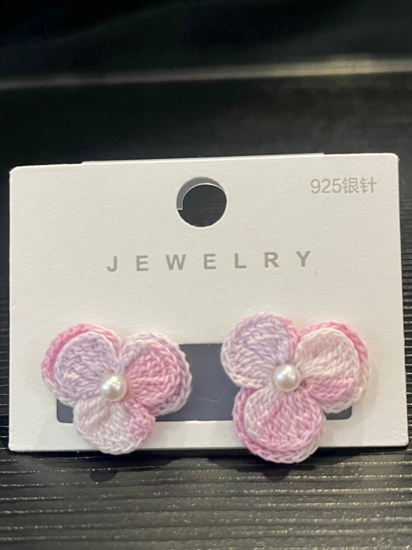 Three-Petal Flower Earrings