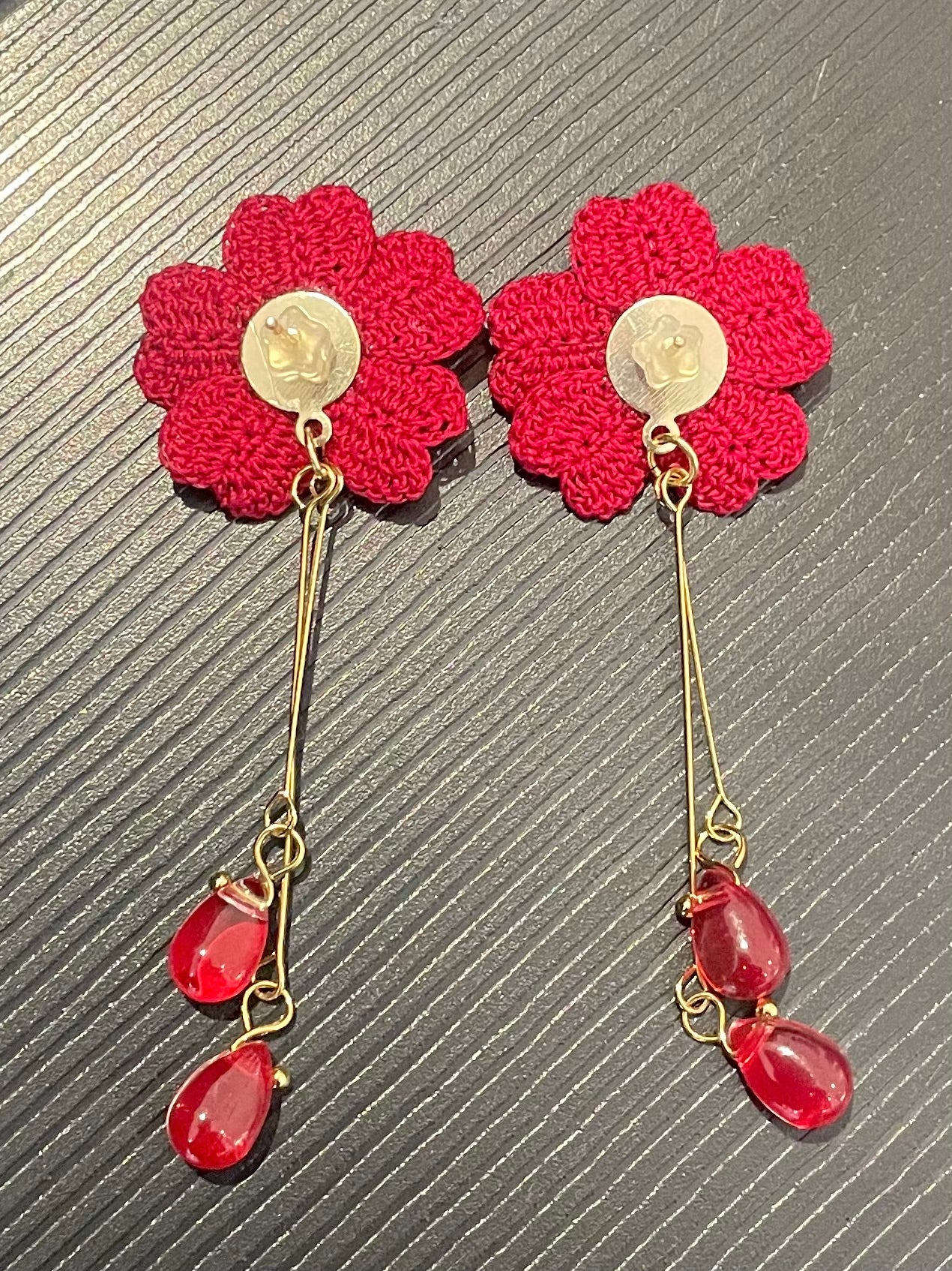 Cherry Blossom Earrings (Long Drop)