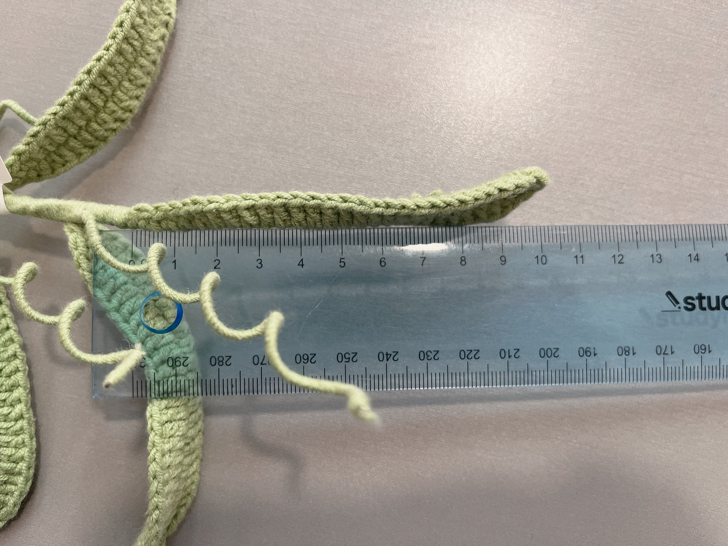 Handmade Crochet Green Leaves