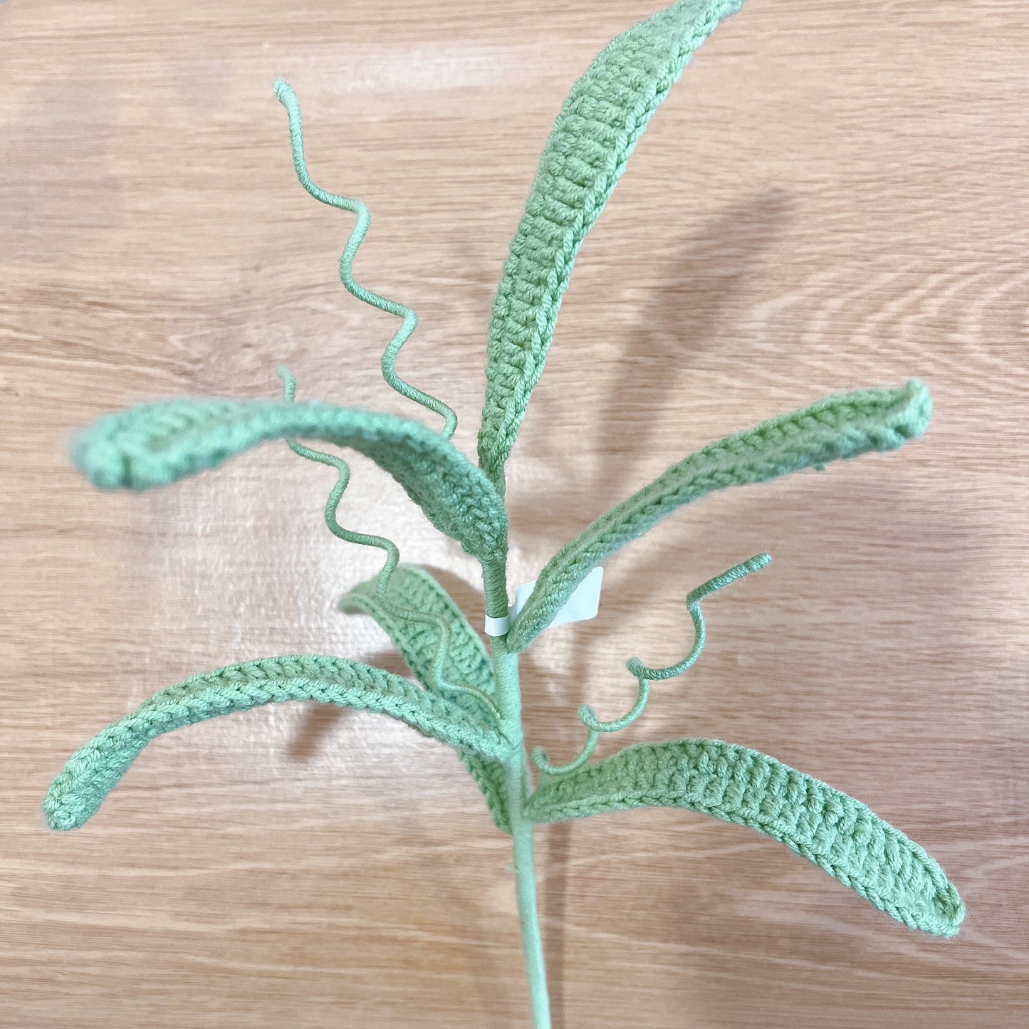 Handmade Crochet Green Leaves