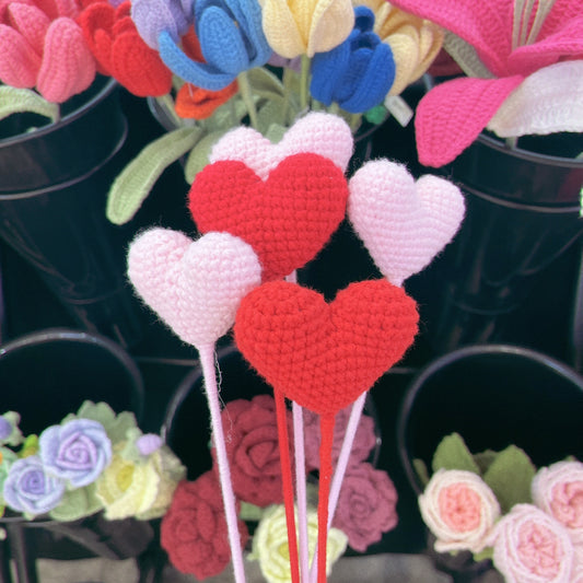 Handmade Crochet Hearts