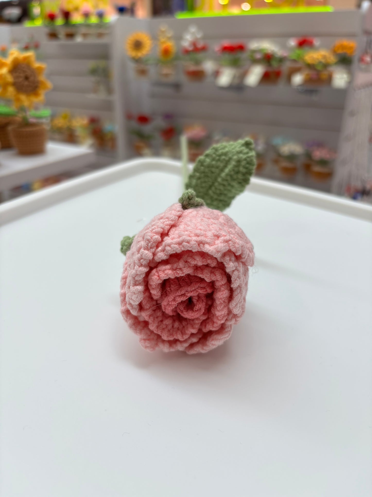 Handmade Crochet Colorful Roses