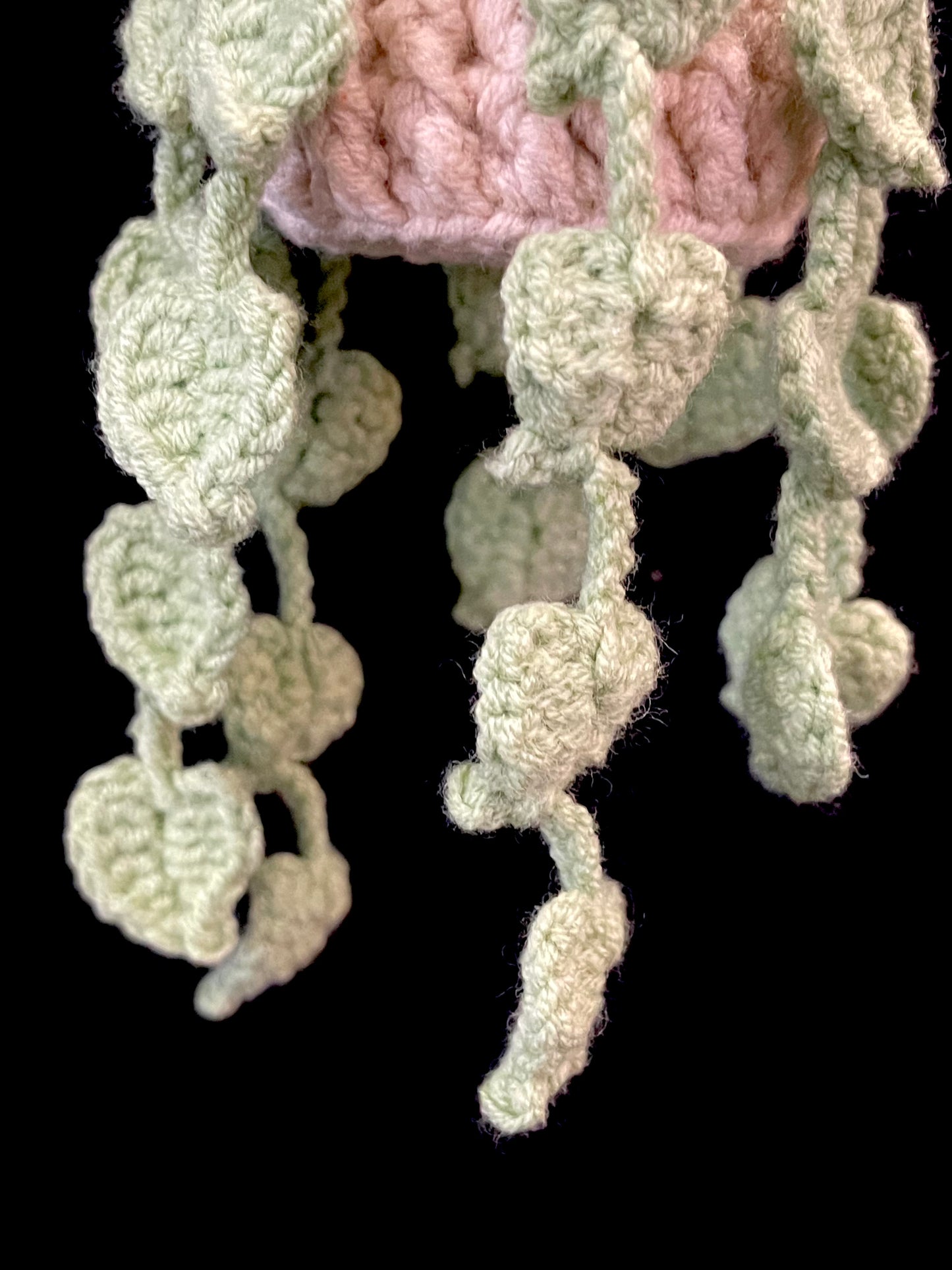 Handmade Crochet Hanging Flower Basket —— Leaf